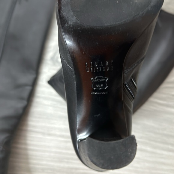 stuart weitzman black leather pointed boots - Picture 11 of 11